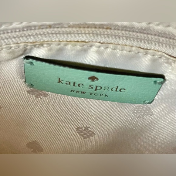 Hostess Pick ☄️🥳 Kate Spade Mint Green Satchel Crossbody Silver Color Hardware - Picture 5 of 13